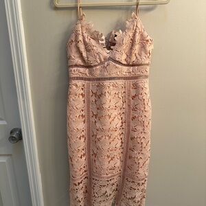 Bardot Lace Pink Dress